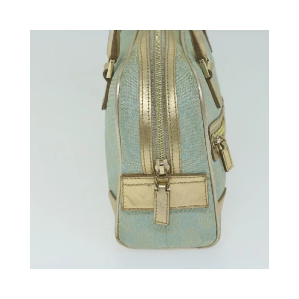 Gucci Vintage Pre-owned Canvas handbags Blue Dames