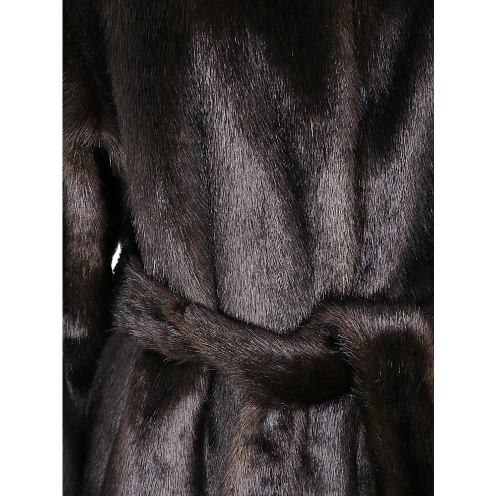 Loulou Studio Grizzly Faux Fur Coat Gray Dames