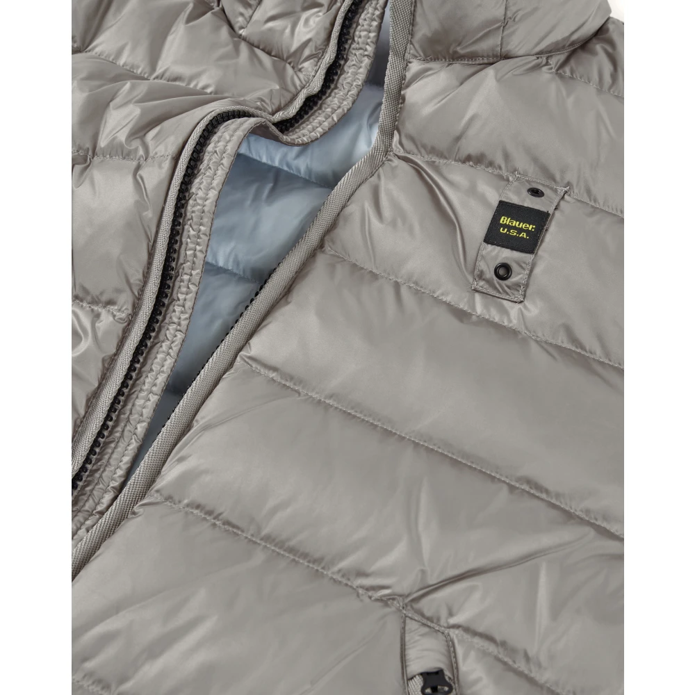 Blauer Grijze Pufferjas Gray Heren
