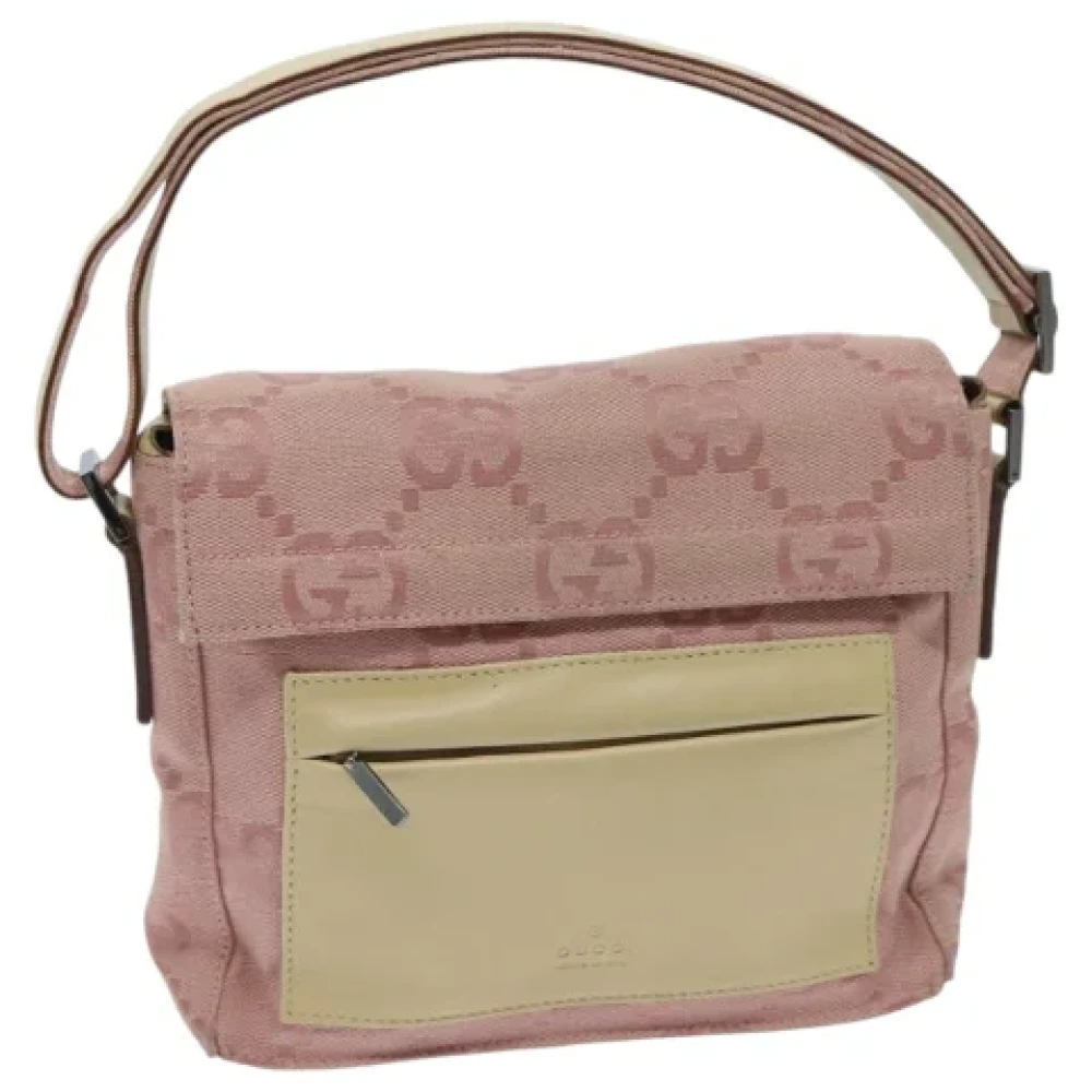 Gucci Vintage Pre-owned Canvas gucci-bags Pink Dames