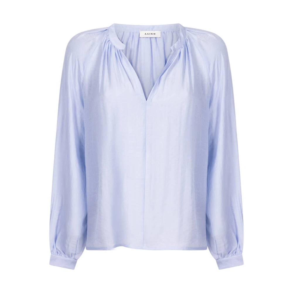 Aaiko Shine Vis Blouse Alanza Stijl Blue Dames