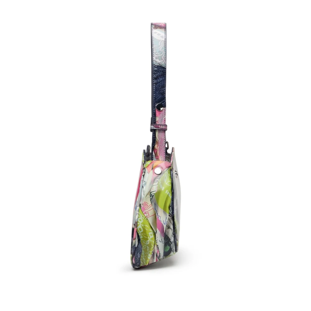 Diesel Multikleur Schoudertas met Ovaal Logo Multicolor Dames