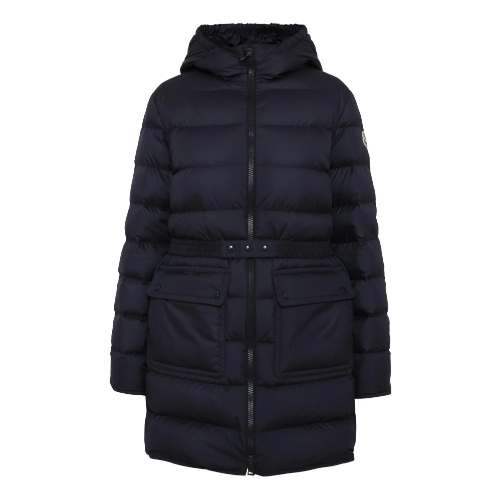 Moncler Unisex Blue Quilted Down Jacket With Hood