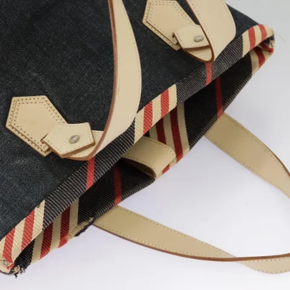 Burberry Vintage Pre-owned Canvas handbags Blue Dames