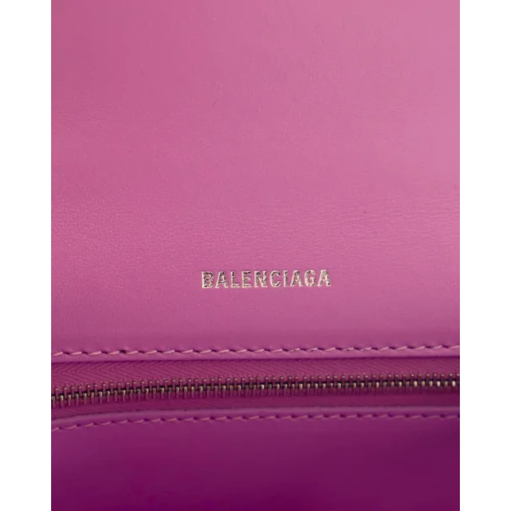 Balenciaga Vintage Pre-owned Leather balenciaga-bags Purple Dames