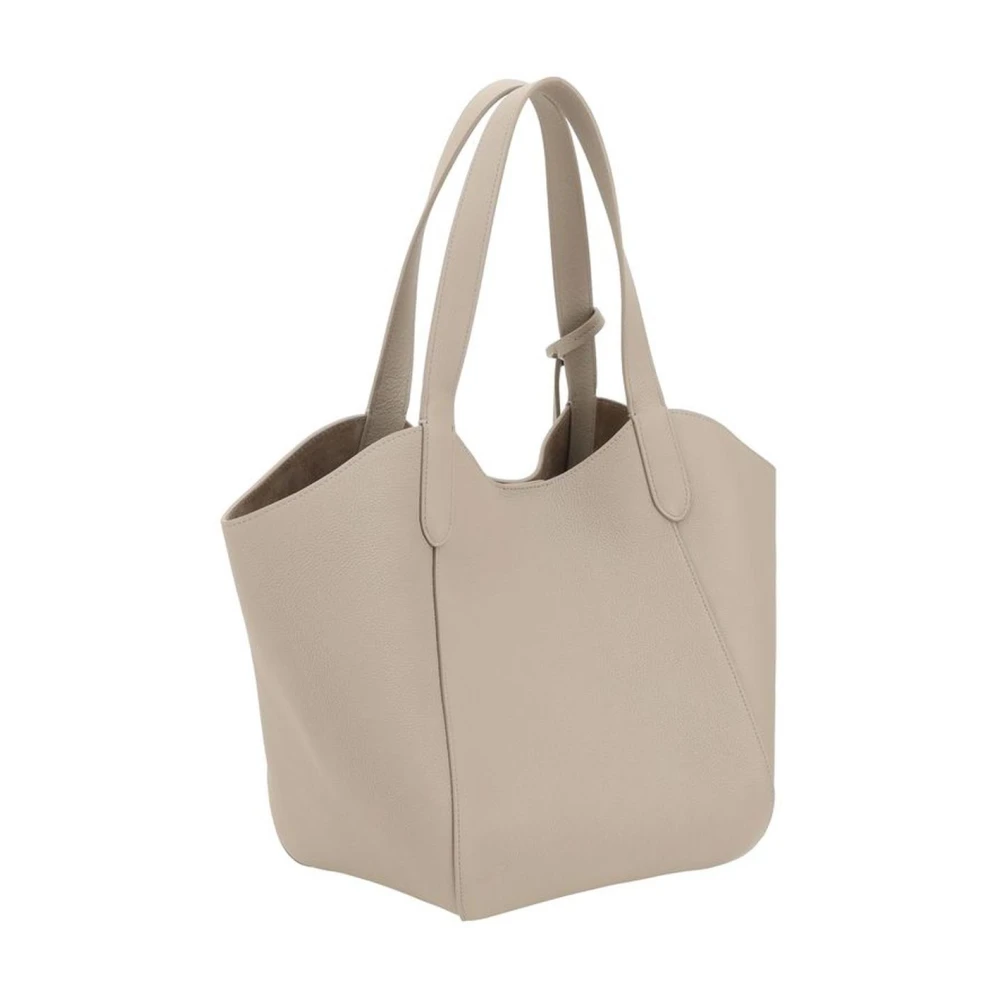 Giorgio Armani Monogram Leren Schoudertas Gray Dames