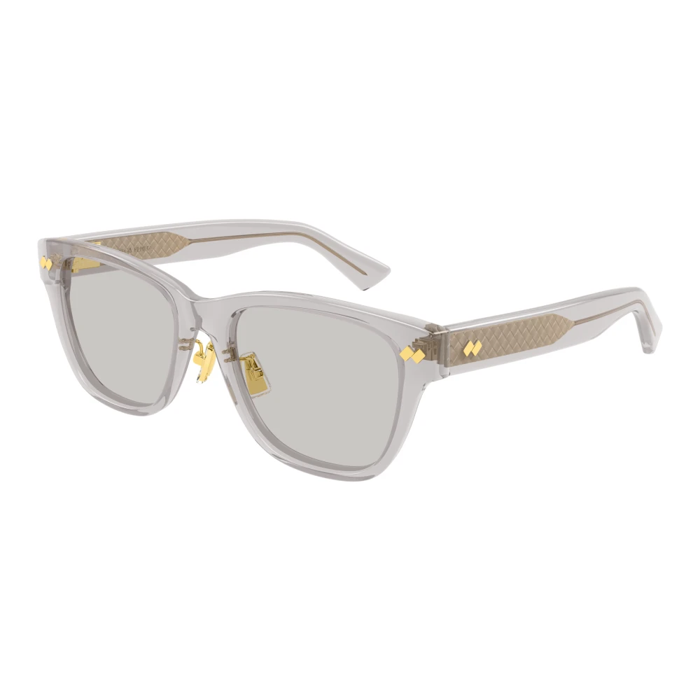Bottega Veneta Gray Sunglasses, Unisex, 55 Mm, Sunglasses