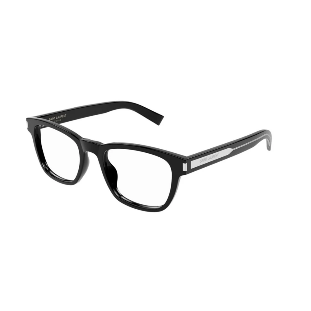 Saint Laurent Zwarte Zonnebril met Zwart Montuur Black Unisex