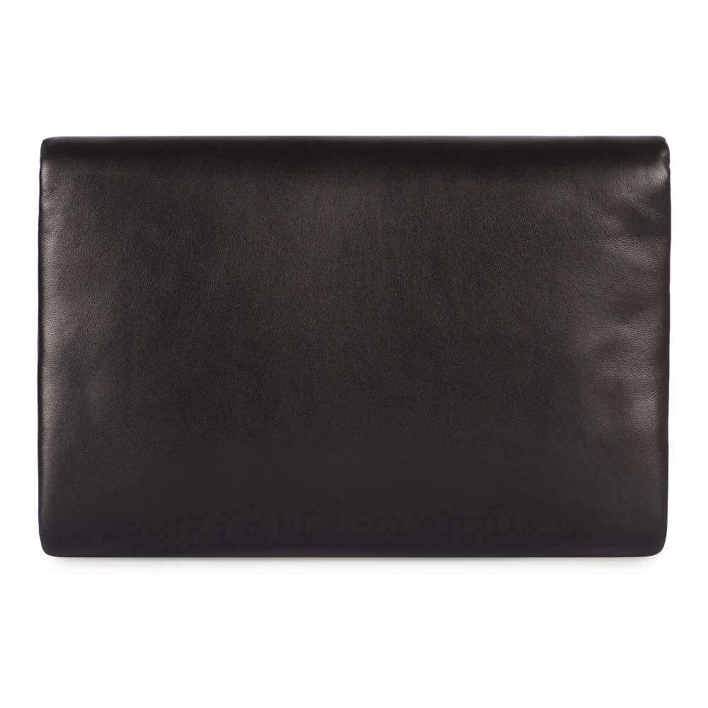 Dolce & Gabbana Stijlvolle Leren Crossbody Tas Black Heren