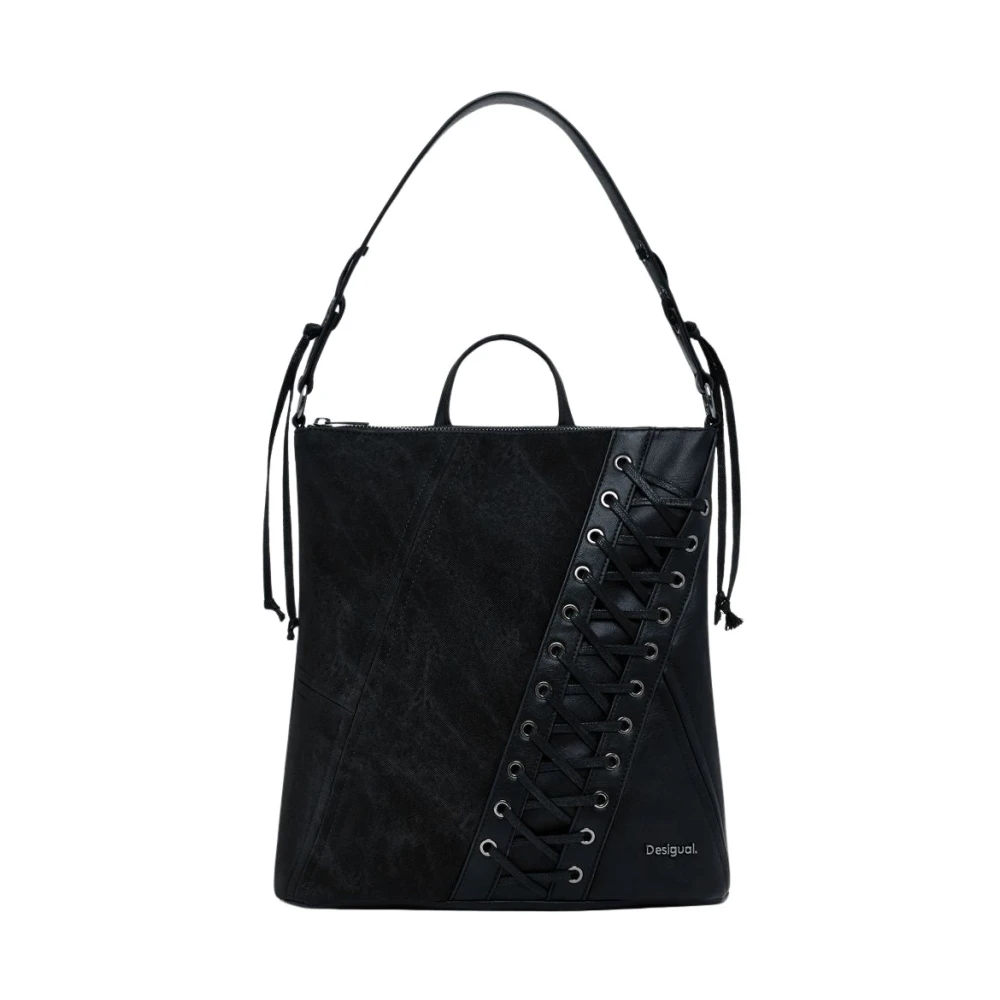 Desigual Damen Schwarz Taschen, K, One Sizegröße: