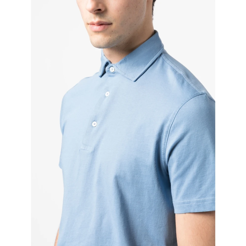 Aspesi Azzurro Polo Shirt Blue Heren