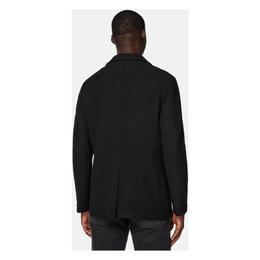 Boggi Milano B Jersey Jasje van zuivere wol Black Heren
