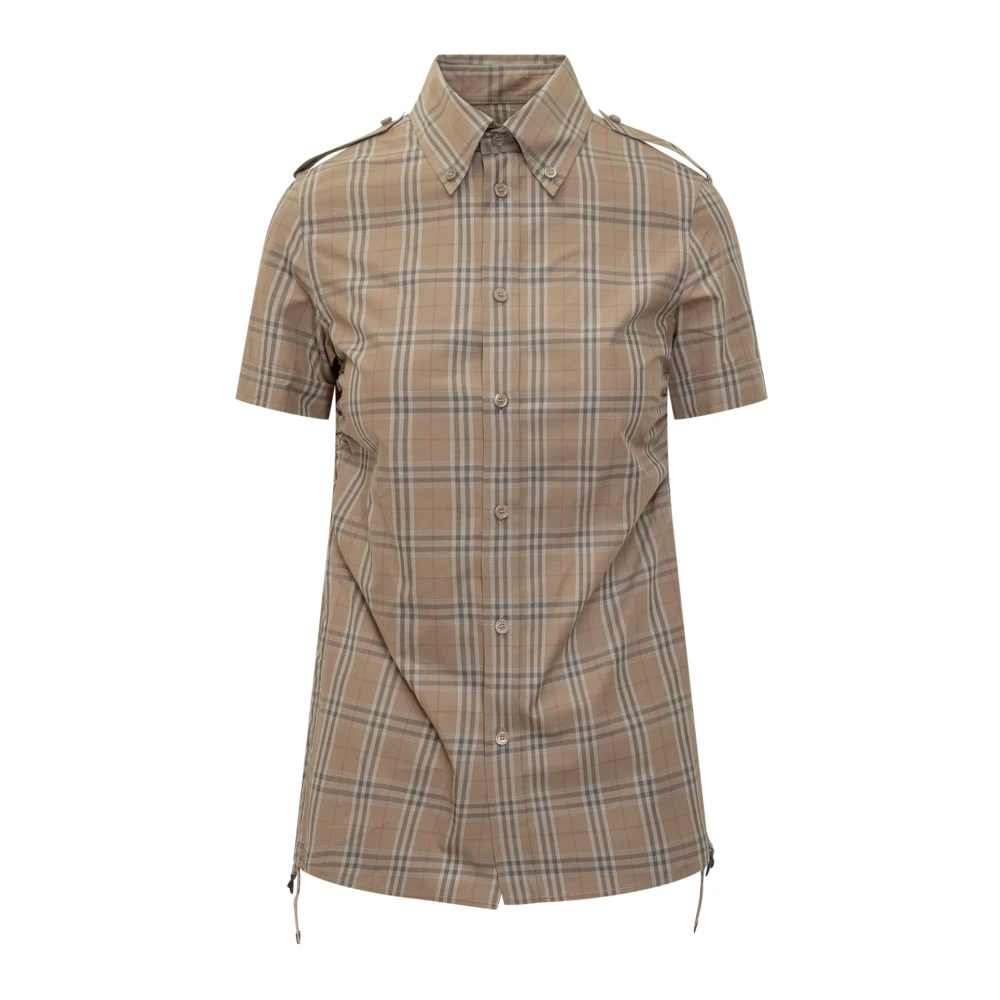 Burberry Donna Beige - Camicie Casual Button-Down Con Insegna - Blouses & Shirts - S