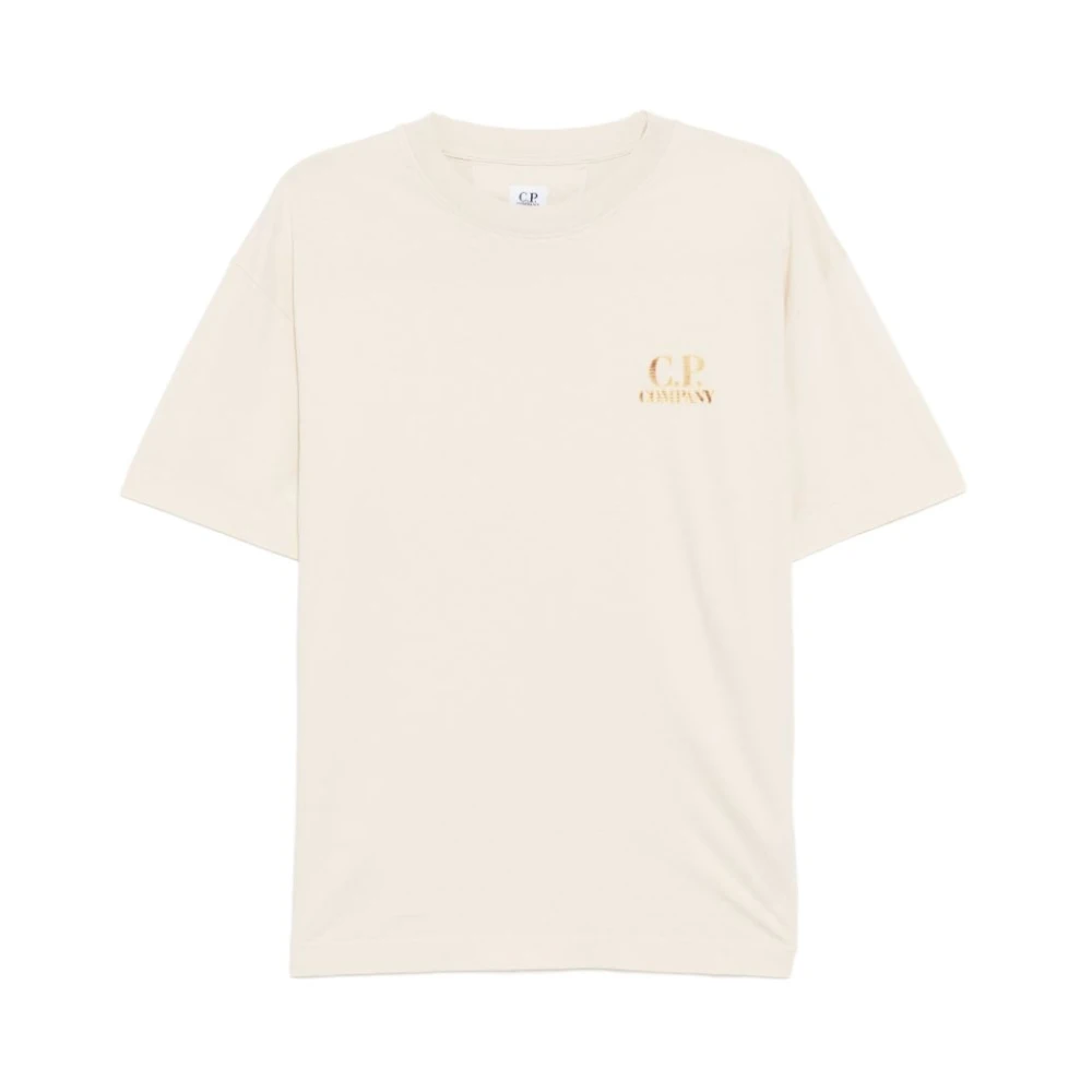 C.p. Company Men's Beige T-Shirt - T-Shirts - S- Tops