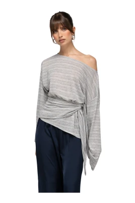 Haze Sheer Button-Up Blouse