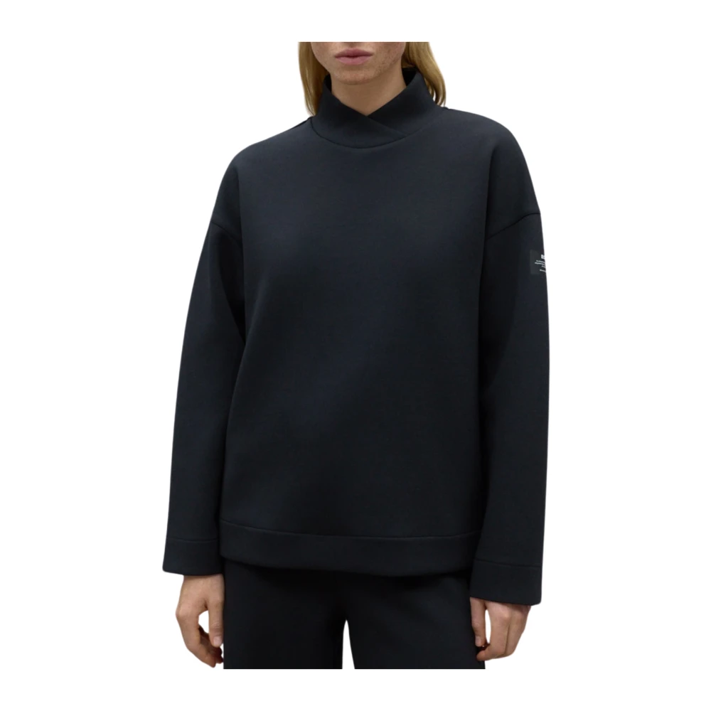 Ecoalf Zwarte sweatshirt voor vrouwen Black Dames