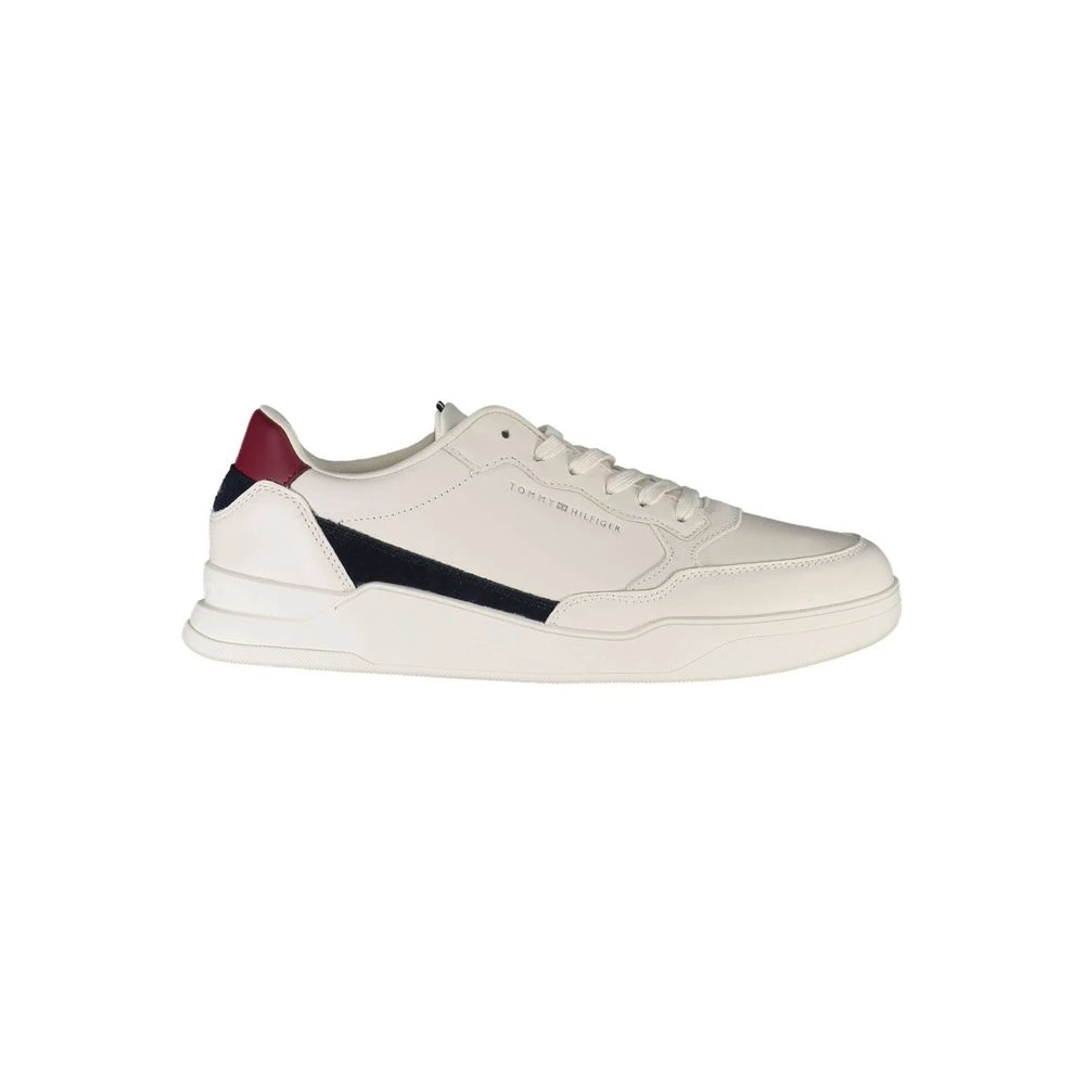 Tommy Hilfiger Men's White Polyester Sneaker