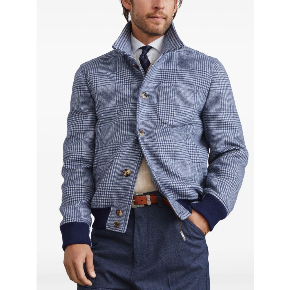 BRUNELLO CUCINELLI Stijlvolle Jassen voor Mannen Blue Heren