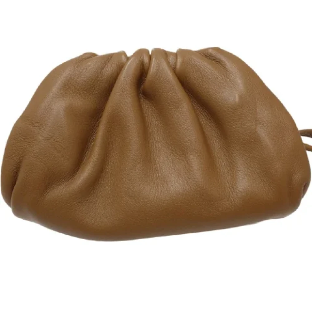 Bottega Veneta Vintage Pre-owned Fabric shoulder-bags Brown Dames