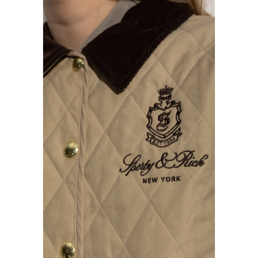 Sporty & Rich Jas uit de Le Bristol Paris collectie Beige Dames