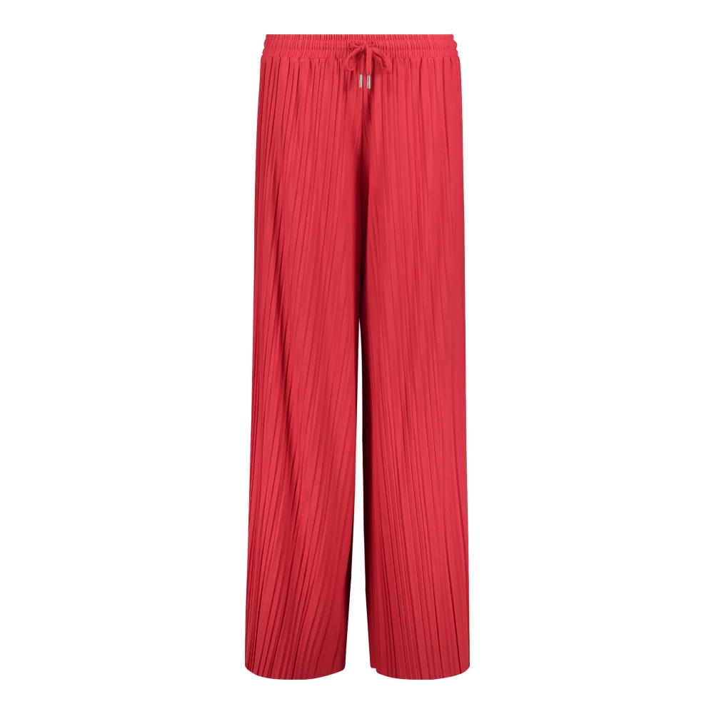 Betty & Co Geplooide hoge taille broek Red Dames