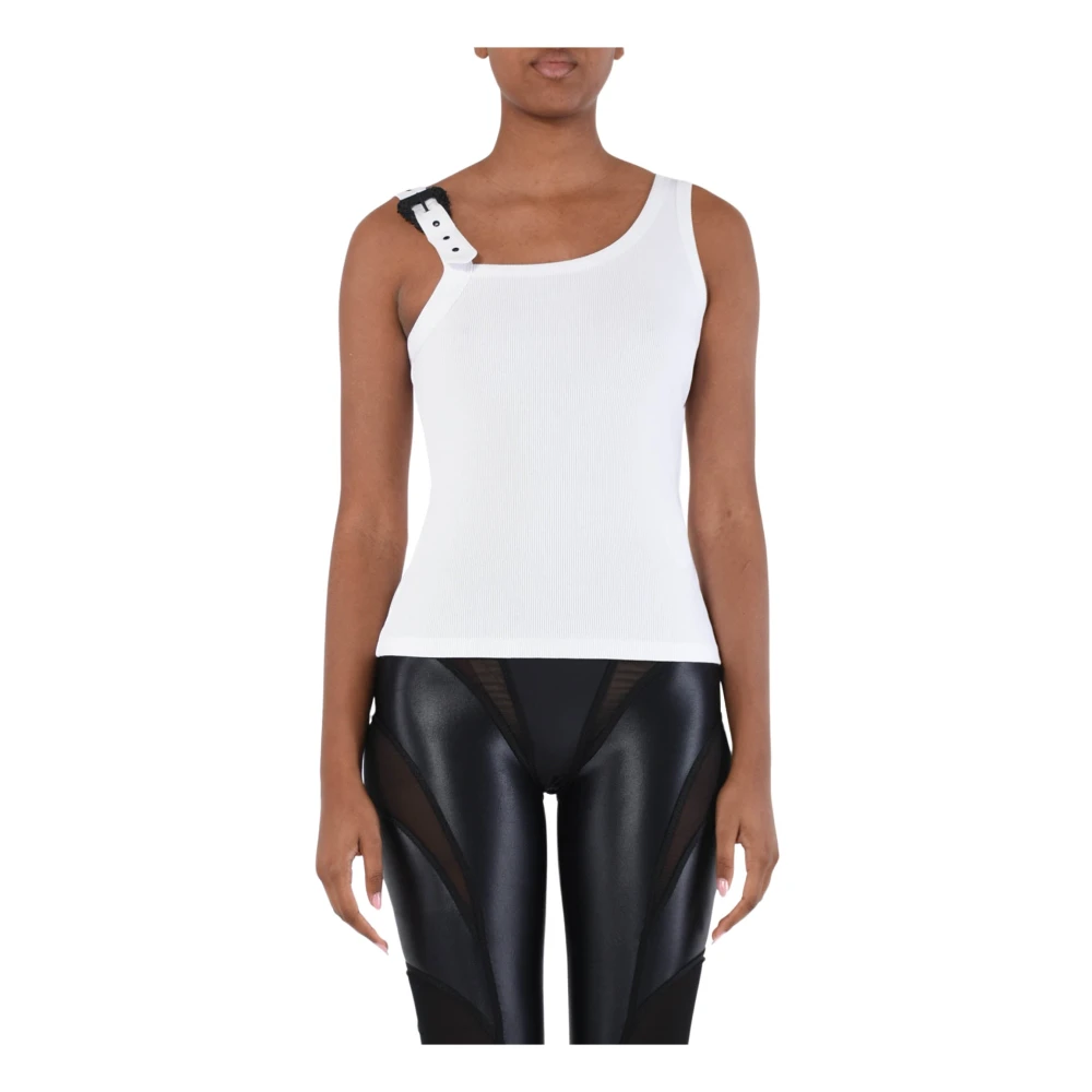 Versace Jeans Couture Sleeveless Tops White Dames