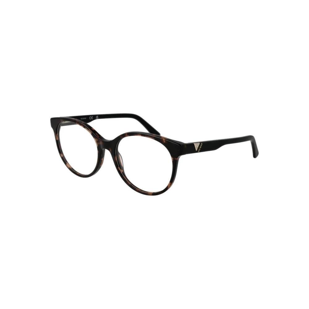 Guess Women's Brown Chic Round Optical Frames
