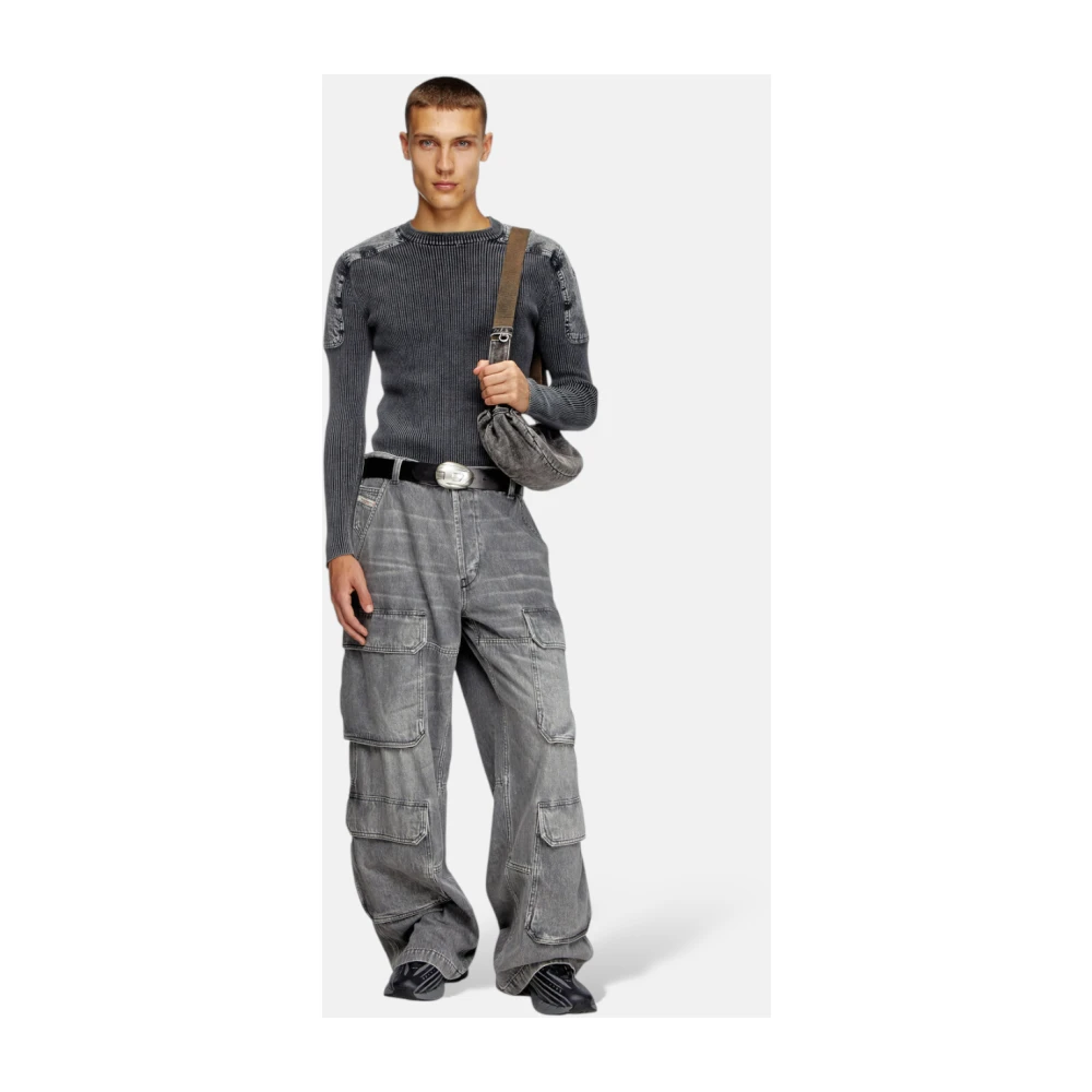 Diesel Urban Utility Gebreide Trui Gray Heren