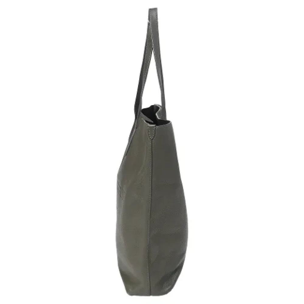 Burberry Vintage Pre-owned Leather shoppers Green Dames
