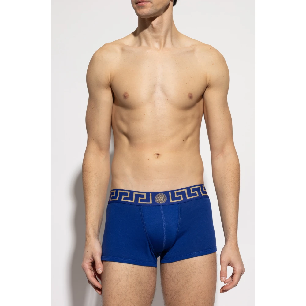 Versace Katoenen boxershorts Blue Heren