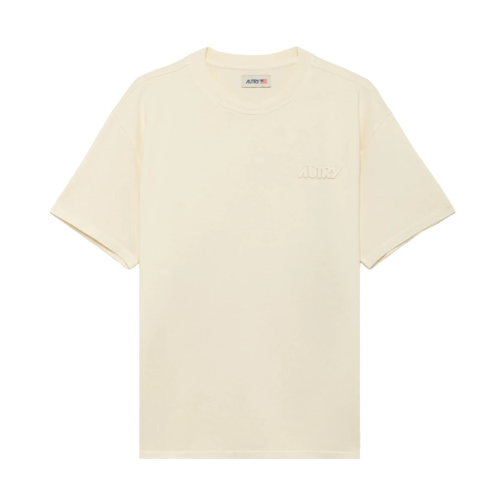 Autry Logo Tone T-shirt Kräm Beige, Herr