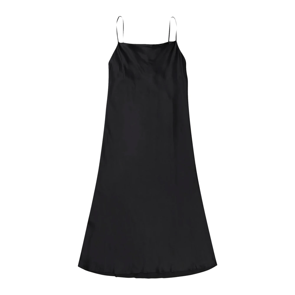 Munthe Elegante Babyloma Jurk in Zwart Black Dames