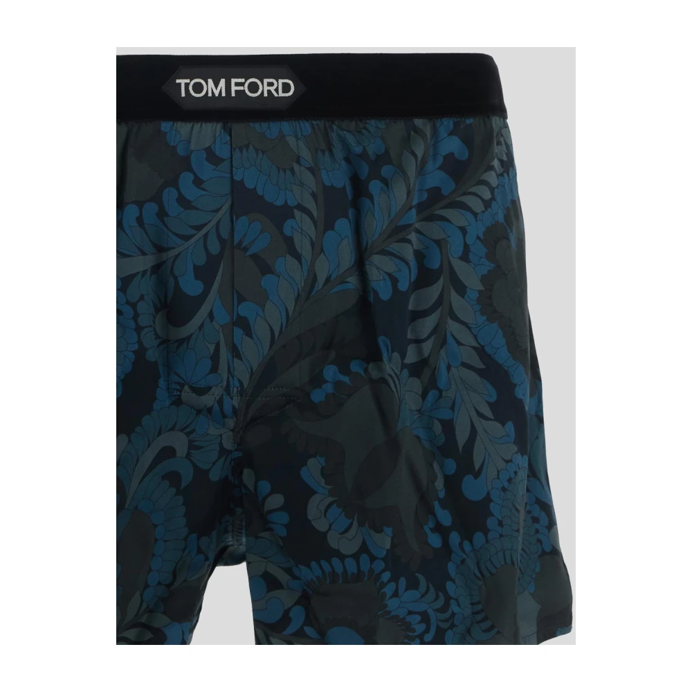 Tom Ford Zijden Boxershorts Blue Heren