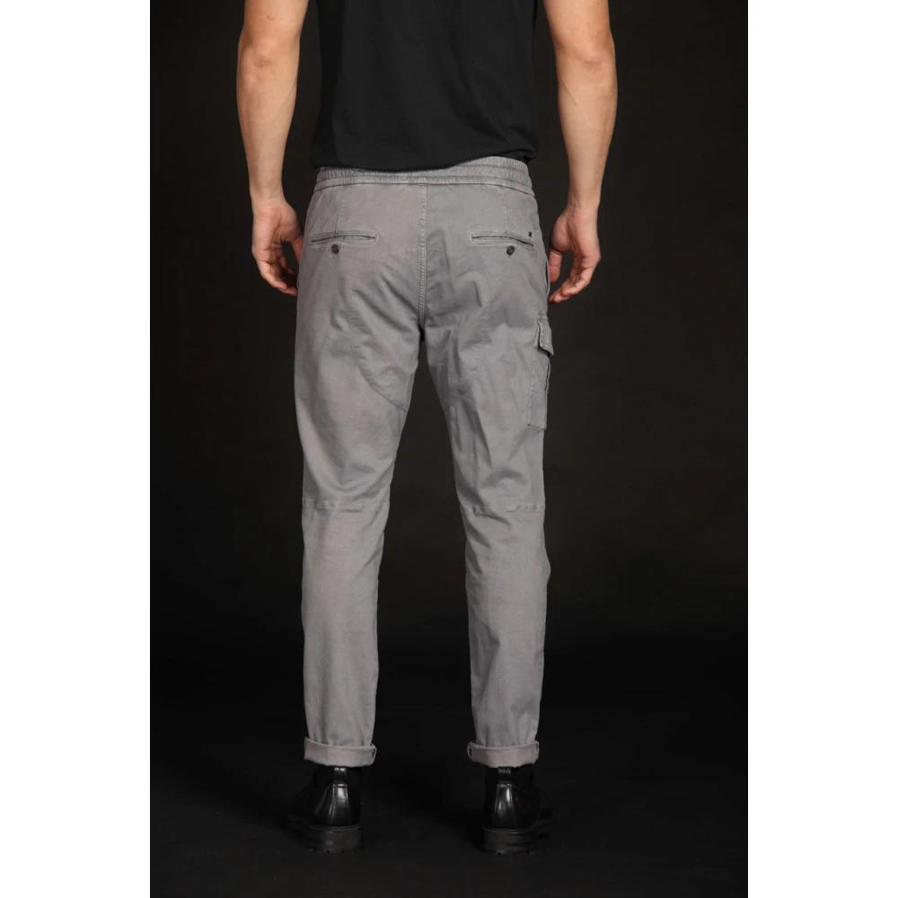 Mason's Heren Cargo Broek Wortelpas Grijs Gray Heren