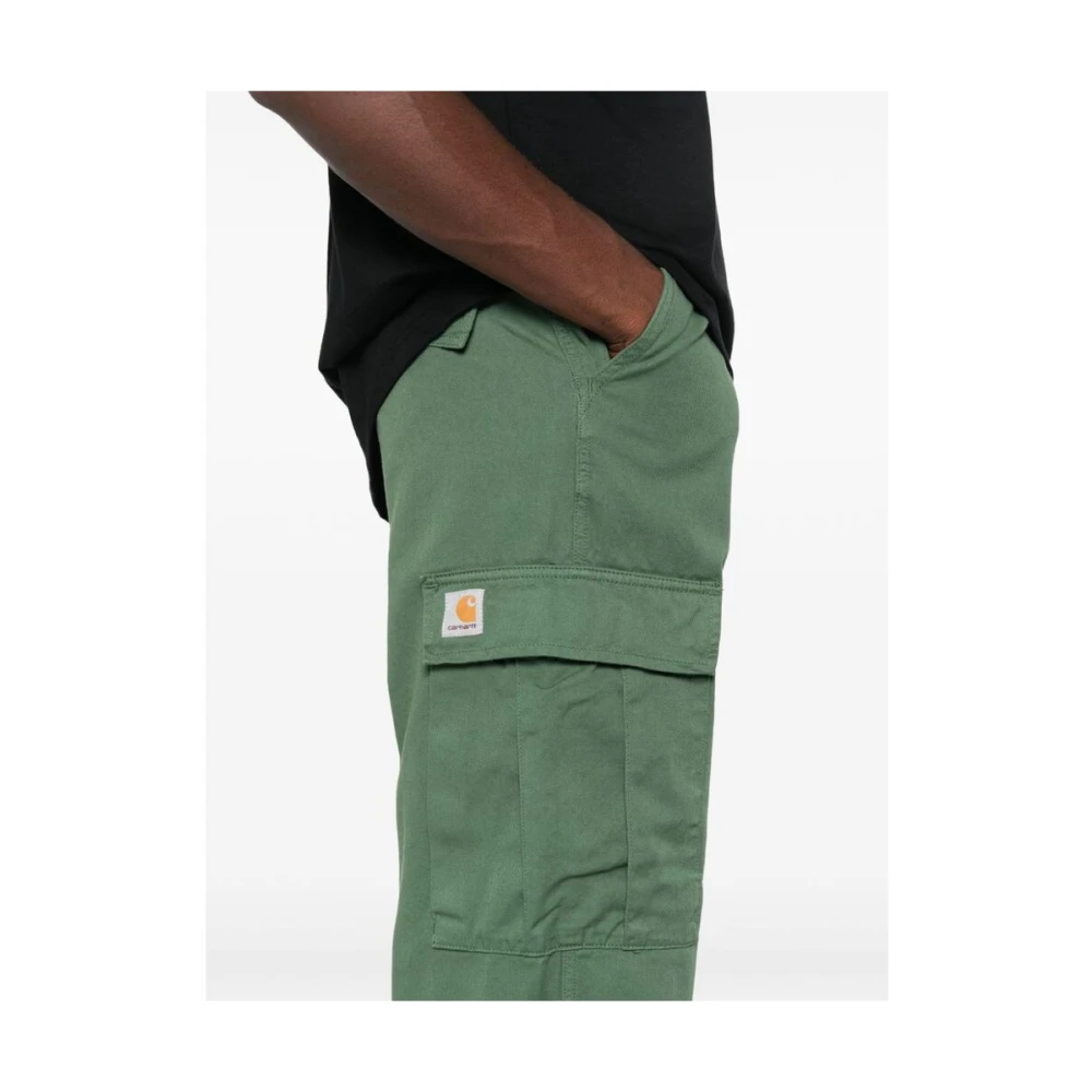Carhartt WIP Groene Cargo Broek met Aantrekkoord Zoom Green Heren