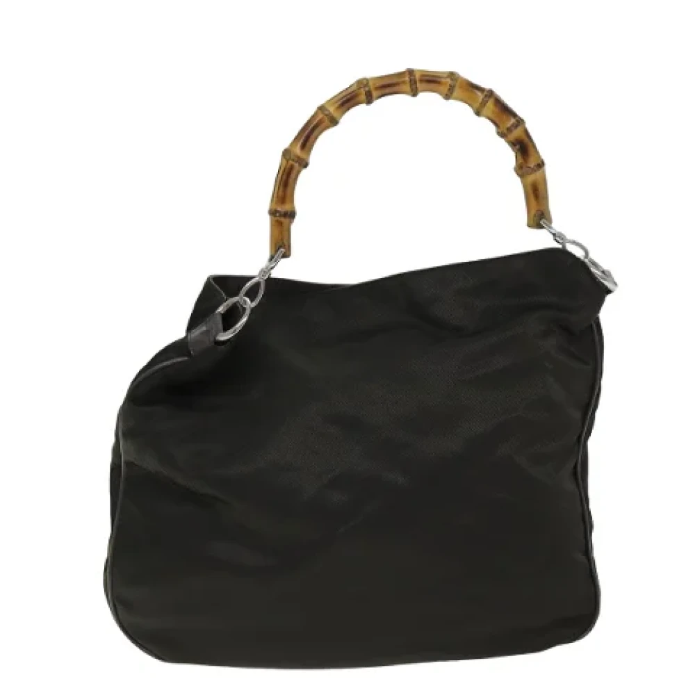 Gucci Vintage Pre-owned Nylon gucci-bags Brown Dames
