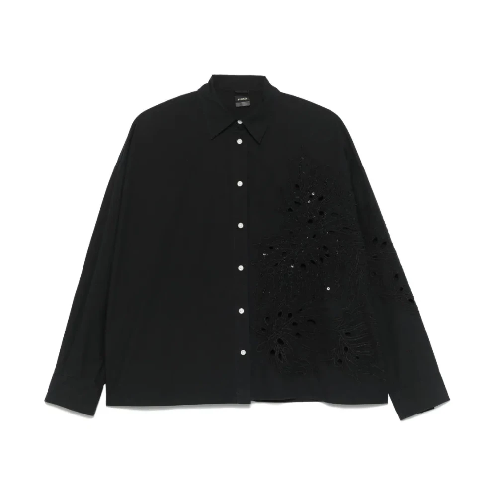 Pinko Women's Black Casual Long Sleeve Cotton Shirt - Shirts - M - Blouses & Shirts