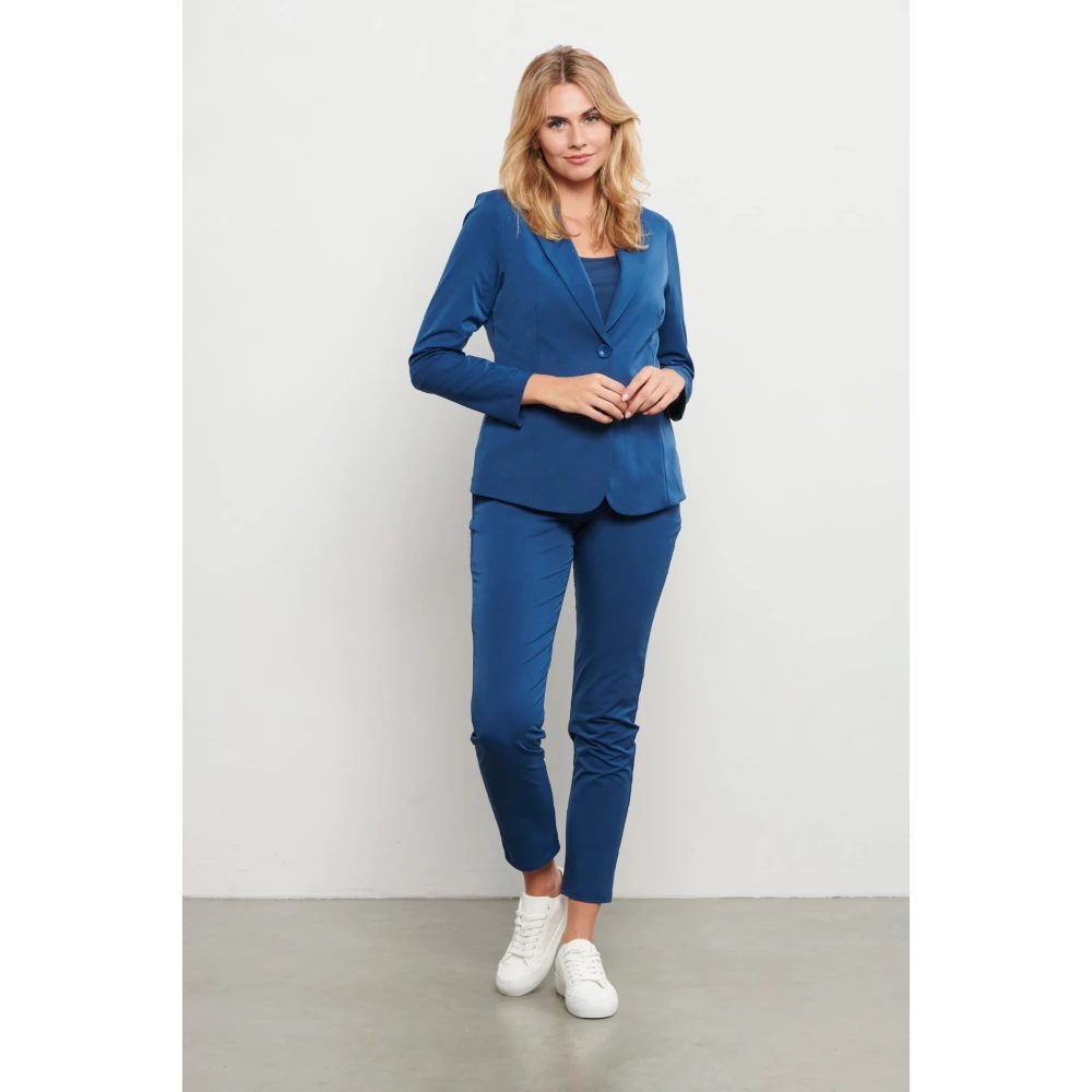 &Co Woman Joggingbroek voor heren comfortabel en stijlvol Blue Dames