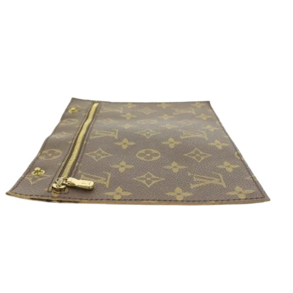 Louis Vuitton Vintage Förhandsägda Canvas louis-vuitton-väskor, Längd: 8.75 Brown, Unisex