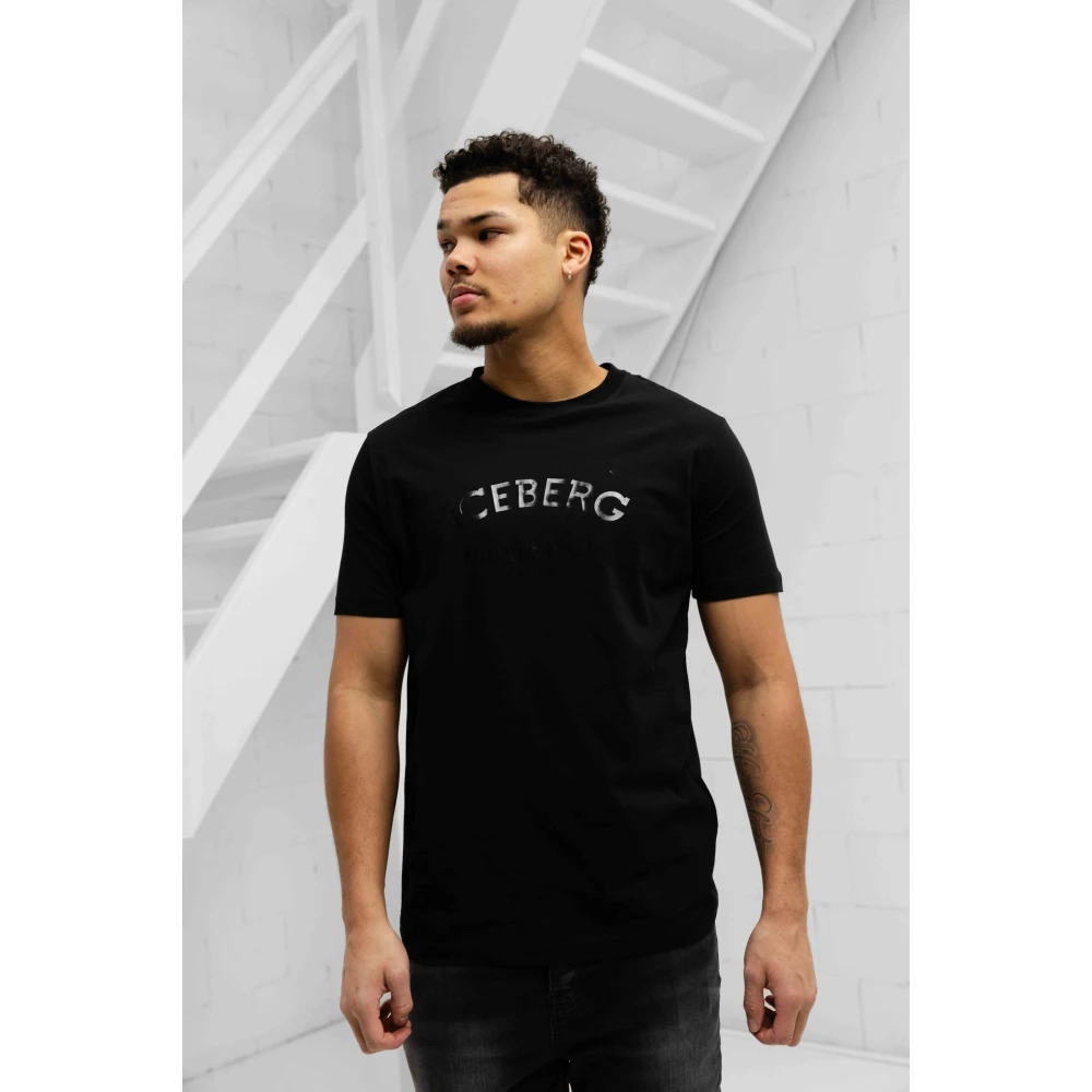 Iceberg 5D F02N Jersey T-Shirt Heren Zwart Black Heren