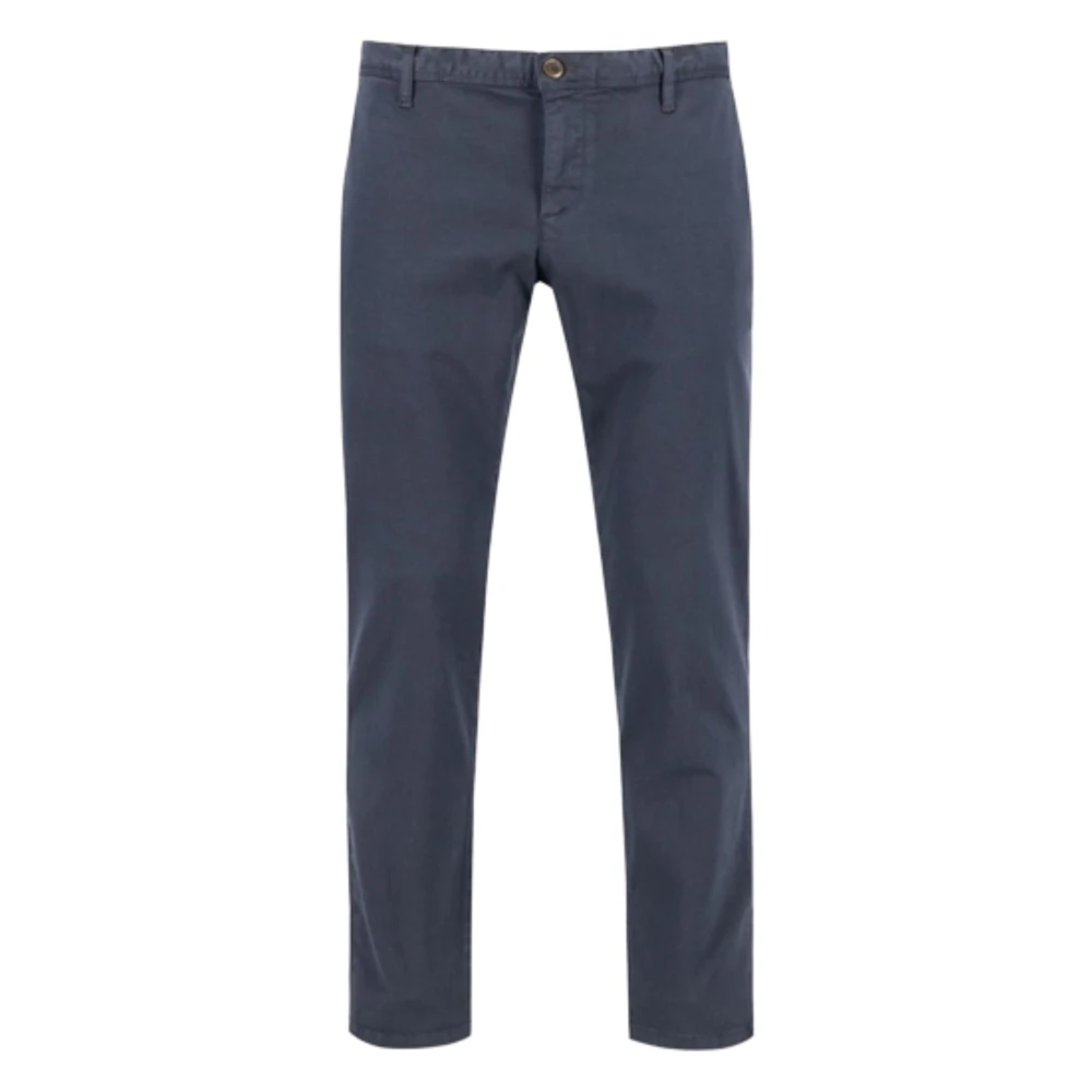 Alberto Men's Blue Chinos, W35 L32, Rob Chino