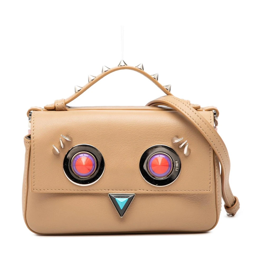 Fendi Vintage Women's Brown Pre-Owned Novelty Leather Satchel