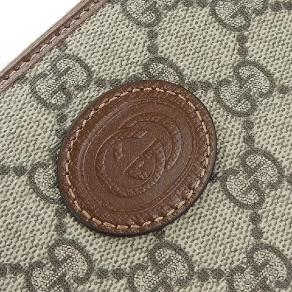 Gucci Vintage Pre-owned Canvas wallets Beige Dames