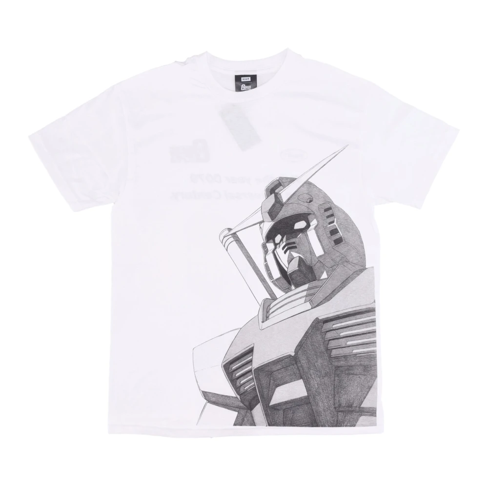 HUF Gundam Wit T-shirt Korte Mouw White Heren