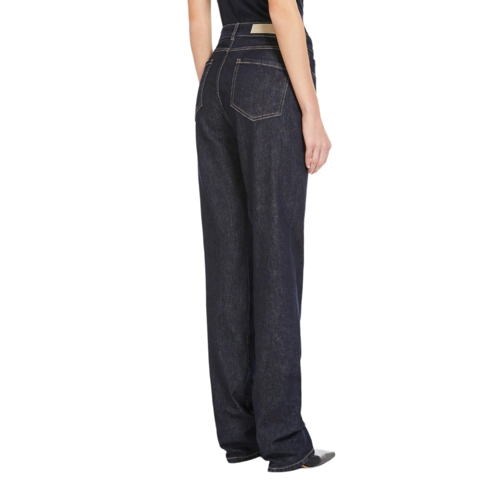 Max Mara Studio Klassieke Denim Jeans voor Dagelijks Gebruik Blue Dames