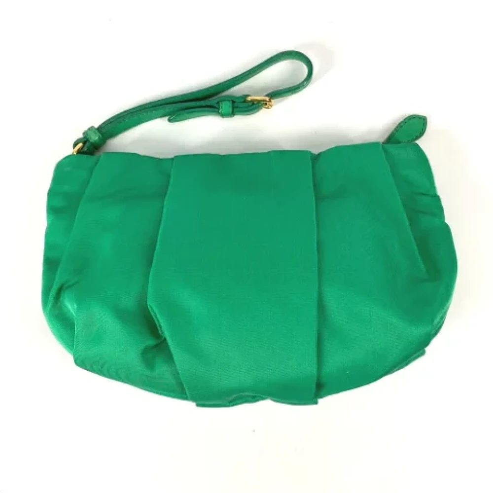 Prada Vintage Pre-owned Fabric prada-bags Green Dames