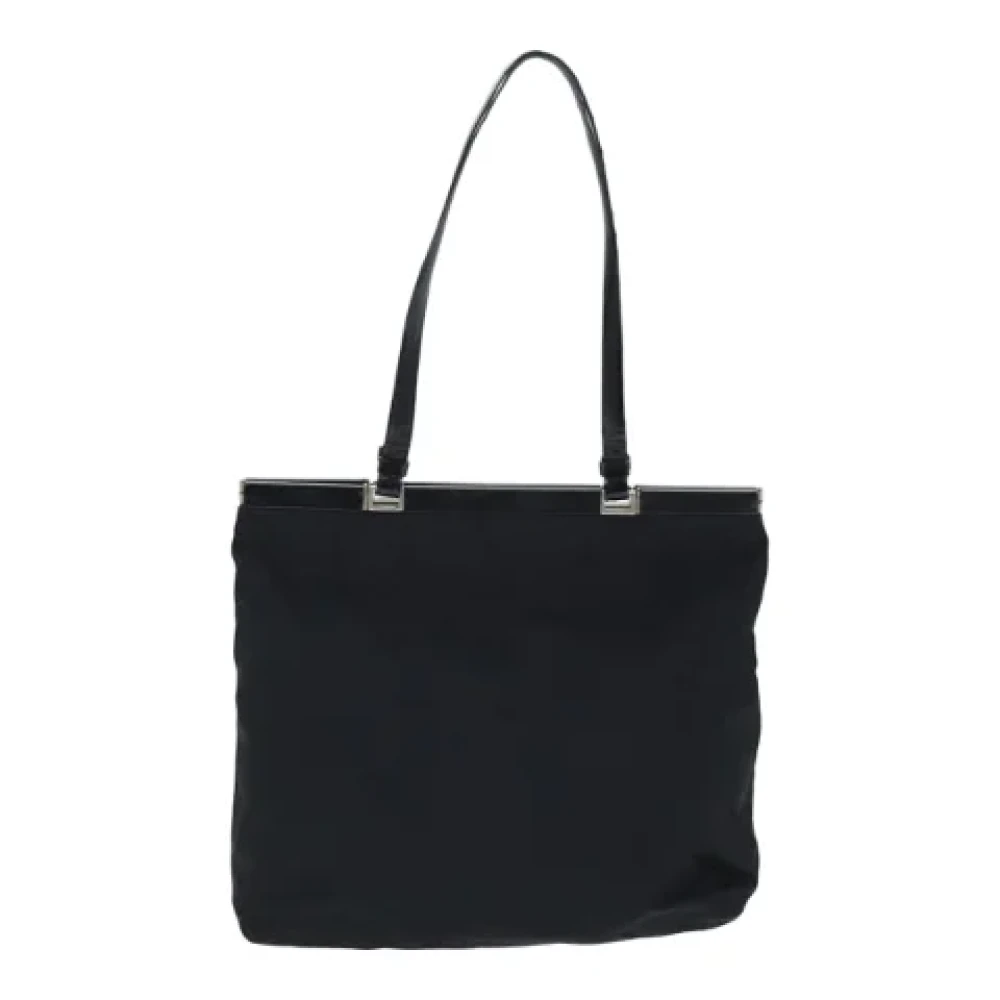 Prada Vintage Pre-owned Leather handbags Black Dames