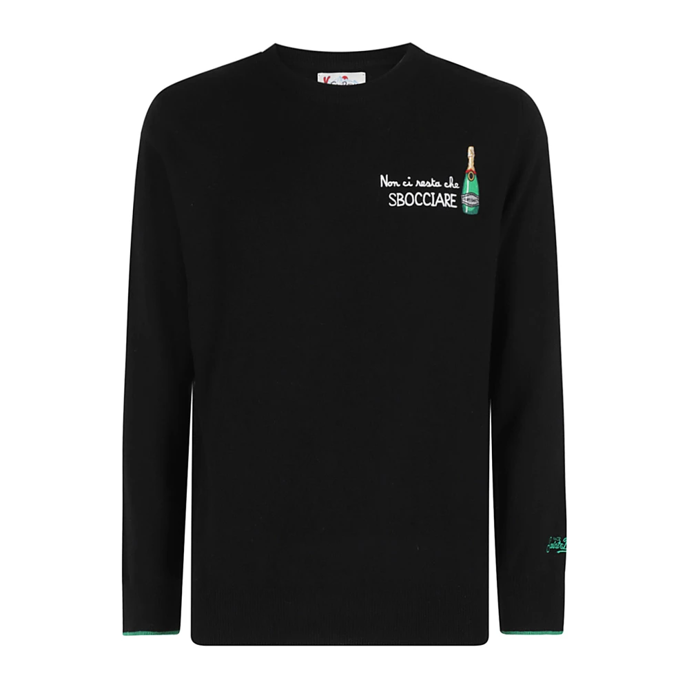 MC2 Saint Barth Lichte Crew Neck Sweater Black Heren