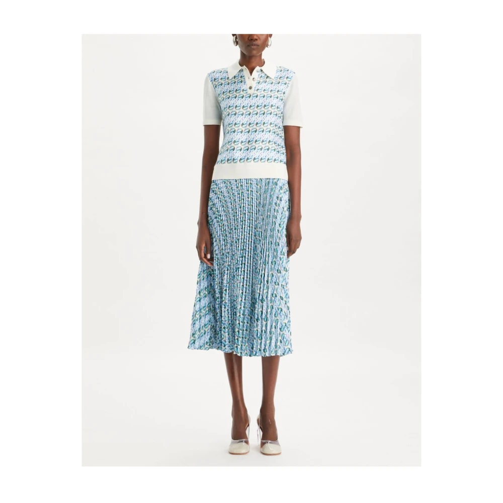 TORY BURCH Grafische Print Polokraag T-shirts Multicolor Dames