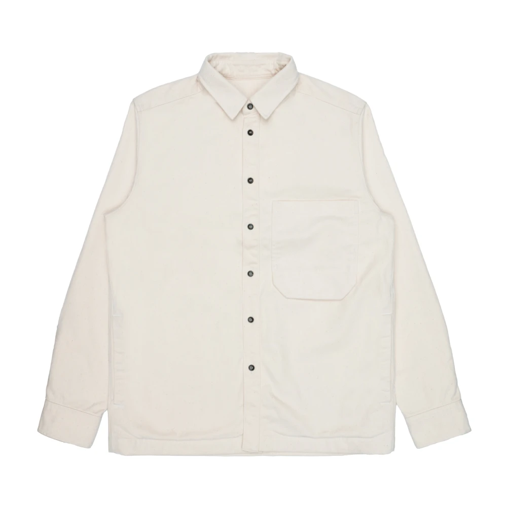 Nine In The Morning Japanse gabardine gewassen jas overhemd Beige Heren
